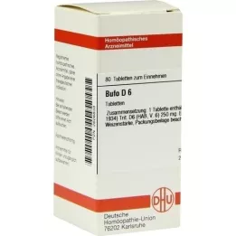 BUFO D 6 tabletter, 80 stk