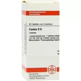 CACTUS D 6 tabletter, 80 stk