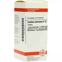CARDUUS MARIANUS D 12 tabletter, 80 stk