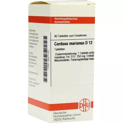 CARDUUS MARIANUS D 12 tabletter, 80 stk CARDUUS MARIANUS D 12 tabletter, 80 stk