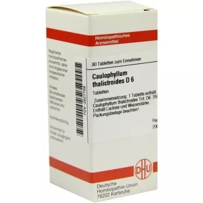 CAULOPHYLLUM THALICTROIDES D 6 tabletter, 80 stk