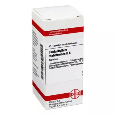 CAULOPHYLLUM THALICTROIDES D 6 tabletter, 80 stk CAULOPHYLLUM THALICTROIDES D 6 tabletter, 80 stk