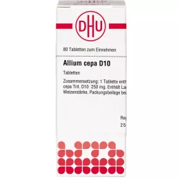 ALLIUM CEPA D 10 tabletter, 80 stk