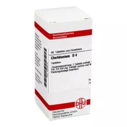 CHELIDONIUM D 4 tabletter, 80 stk