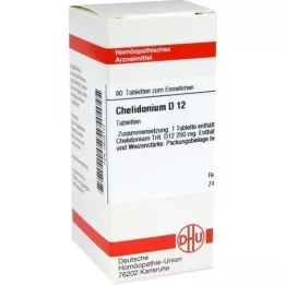 CHELIDONIUM D 12 tabletter, 80 stk