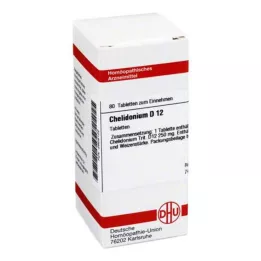 CHELIDONIUM D 12 tabletter, 80 stk