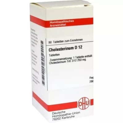 CHOLESTERINUM D 12 tabletter, 80 stk