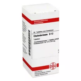 CHOLESTERINUM D 12 tabletter, 80 stk