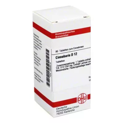 CINNABARIS D 12 tabletter, 80 stk