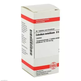COBALTUM METALLICUM D 6 tabletter, 80 stk