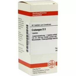 CRATAEGUS D 3 tabletter, 80 stk