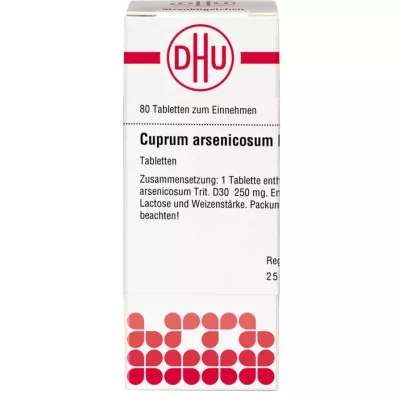 CUPRUM ARSENICOSUM D 30 tabletter, 80 stk