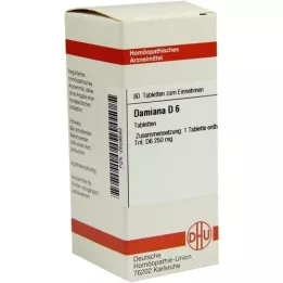 DAMIANA D 6 tabletter, 80 stk
