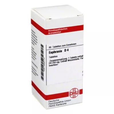 EUPHRASIA D 4 tabletter, 80 stk