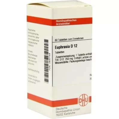 EUPHRASIA D 12 tabletter, 80 stk