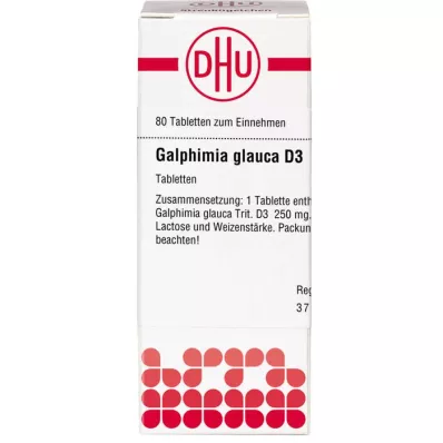 GALPHIMIA GLAUCA D 3 tabletter, 80 stk