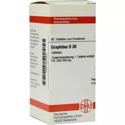 GRAPHITES D 30 tabletter, 80 stk