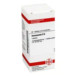 HAMAMELIS D 6 tabletter, 80 stk
