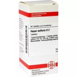 HEPAR SULFURIS D 2 tabletter, 80 stk