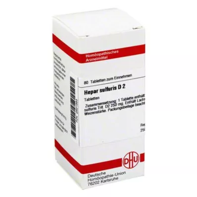 HEPAR SULFURIS D 2 tabletter, 80 stk HEPAR SULFURIS D 2 tabletter, 80 stk