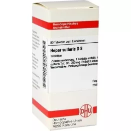HEPAR SULFURIS D 8 tabletter, 80 stk