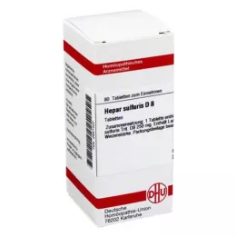 HEPAR SULFURIS D 8 tabletter, 80 stk
