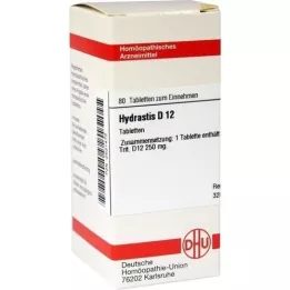 HYDRASTIS D 12 tabletter, 80 stk