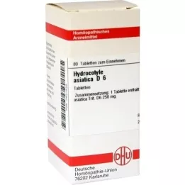 HYDROCOTYLE asiatica D 6 tabletter, 80 stk