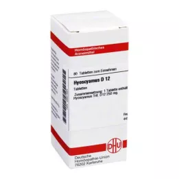 HYOSCYAMUS D 12 tabletter, 80 stk