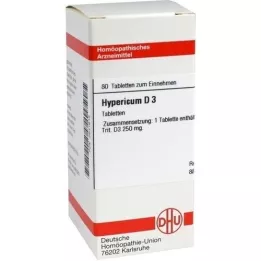 HYPERICUM D 3 tabletter, 80 stk