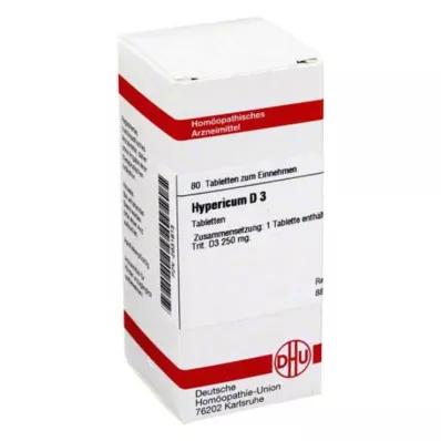 HYPERICUM D 3 tabletter, 80 stk HYPERICUM D 3 tabletter, 80 stk