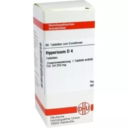 HYPERICUM D 4 tabletter, 80 stk