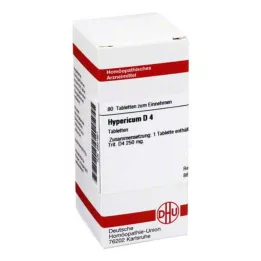 HYPERICUM D 4 tabletter, 80 stk