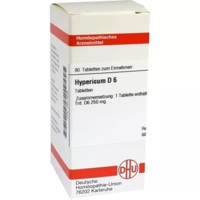 HYPERICUM D 6 tabletter, 80 stk