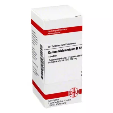 KALIUM BICHROMICUM D 12 tabletter, 80 stk KALIUM BICHROMICUM D 12 tabletter, 80 stk