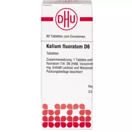 KALIUM FLUORATUM D 6 tabletter, 80 stk