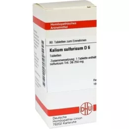 KALIUM SULFURICUM D 6 tabletter, 80 stk