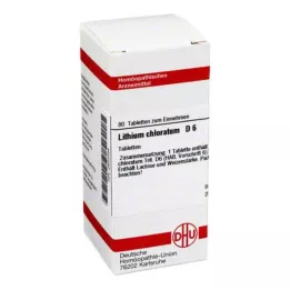 LITHIUM CHLORATUM D 6 tabletter, 80 stk