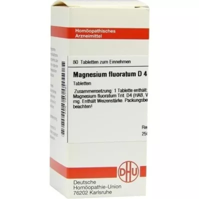 MAGNESIUM FLUORATUM D 4 tabletter, 80 stk