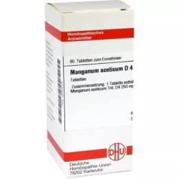 MANGANUM ACETICUM D 4 tabletter, 80 stk