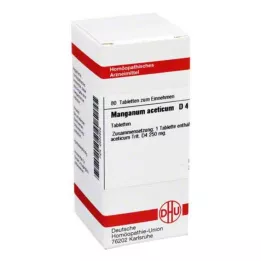 MANGANUM ACETICUM D 4 tabletter, 80 stk