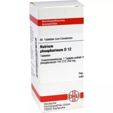 NATRIUM PHOSPHORICUM D 12 tabletter, 80 stk