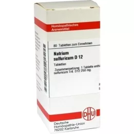 NATRIUM SULFURICUM D 12 tabletter, 80 stk