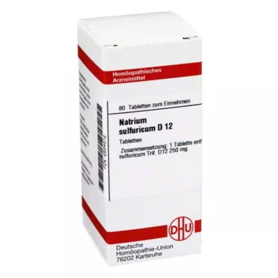NATRIUM SULFURICUM D 12 tabletter, 80 stk NATRIUM SULFURICUM D 12 tabletter, 80 stk