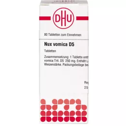 NUX VOMICA D 5 tabletter, 80 stk