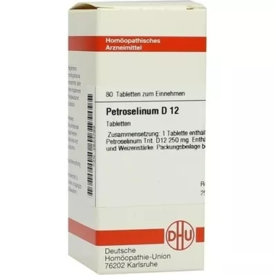 PETROSELINUM D 12 tabletter, 80 stk