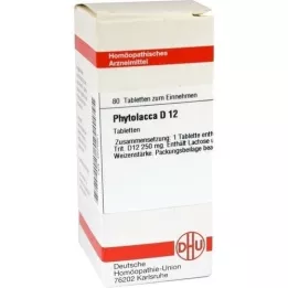 PHYTOLACCA D 12 tabletter, 80 stk