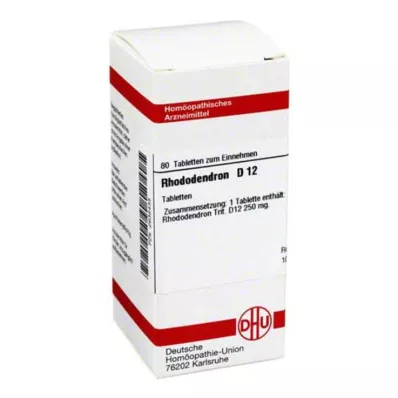 RHODODENDRON D 12 tabletter, 80 stk