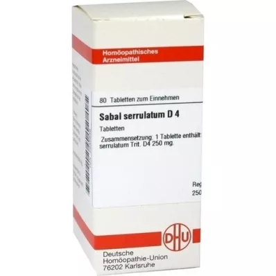 SABAL SERRULATUM D 4 tabletter, 80 stk