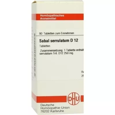 SABAL SERRULATUM D 12 tabletter, 80 stk